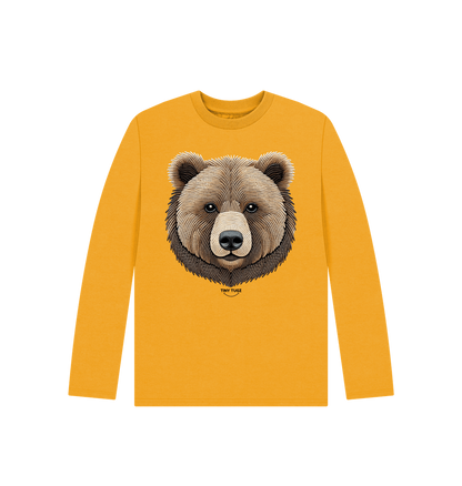 Mustard Printed Kids T-Shirt