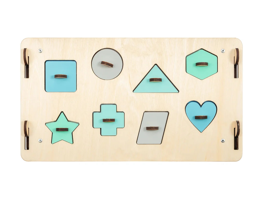 Mint Busy Board House – 6-Panel Montessori Activity Playhouse, Limited Edition