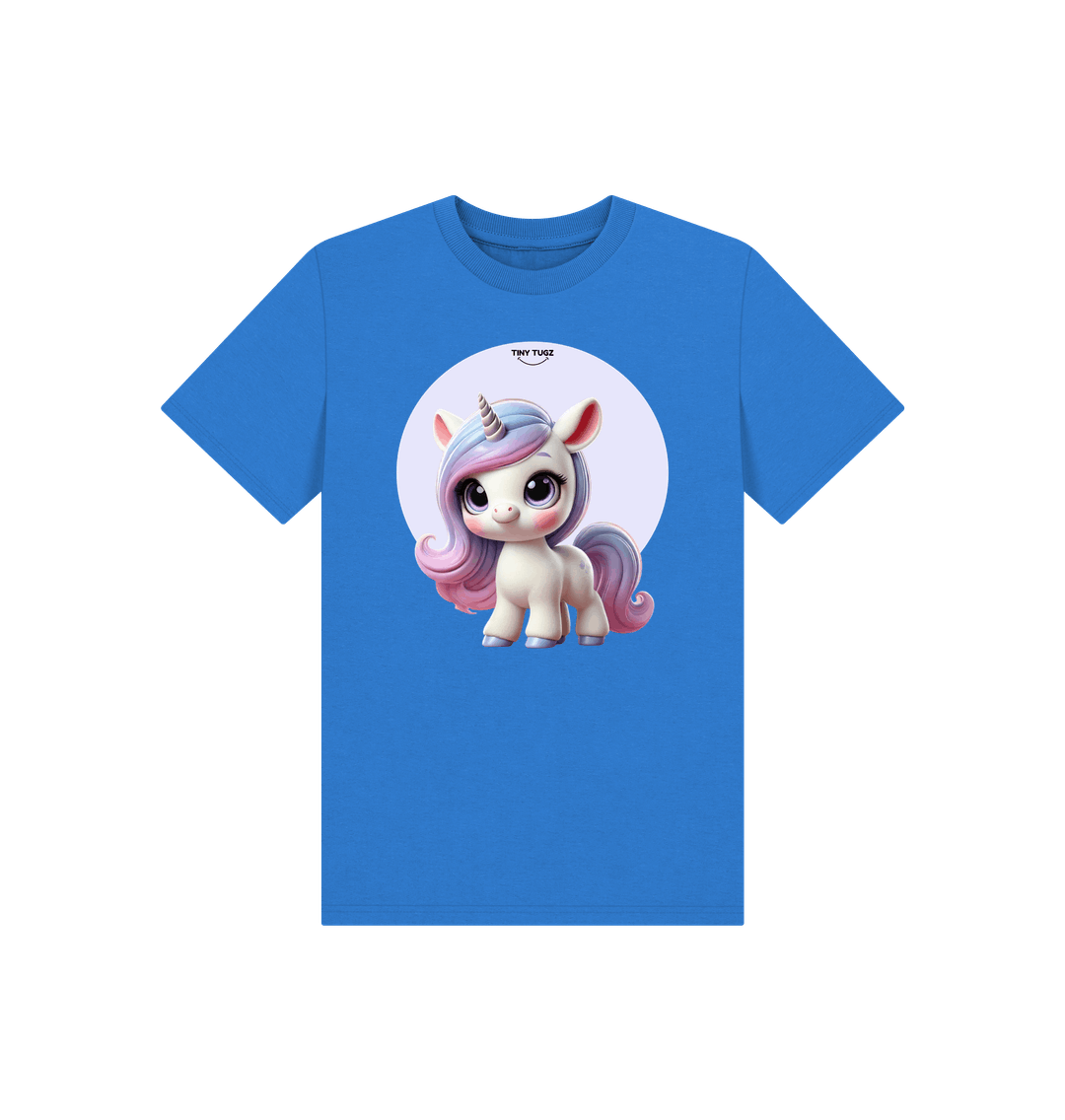 Bright Blue Printed Kids T-Shirt
