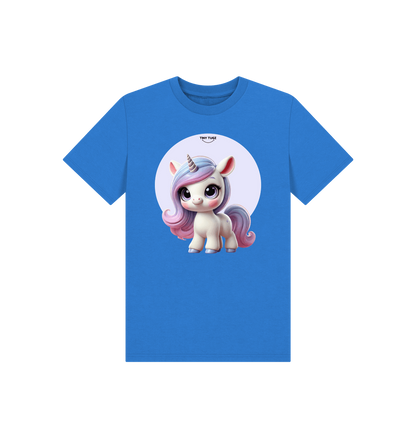 Bright Blue Printed Kids T-Shirt