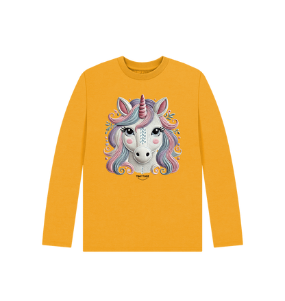 Mustard Printed Kids T-Shirt