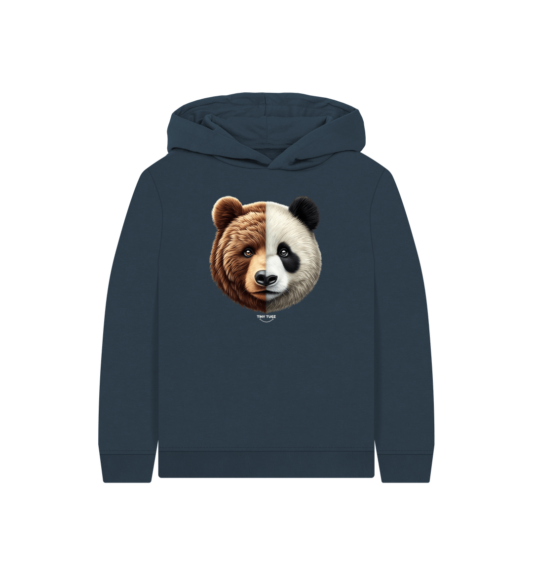Navy Blue Printed Kids Hoodie