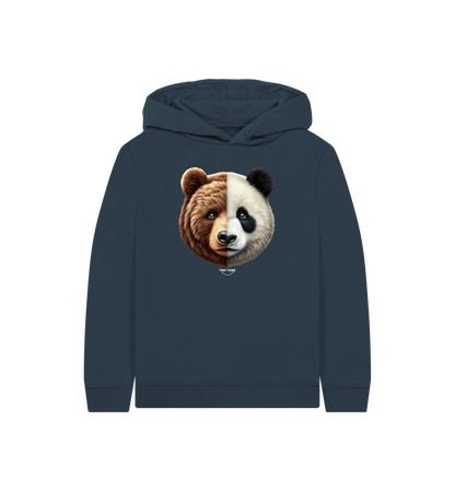 Navy Blue Printed Kids Hoodie