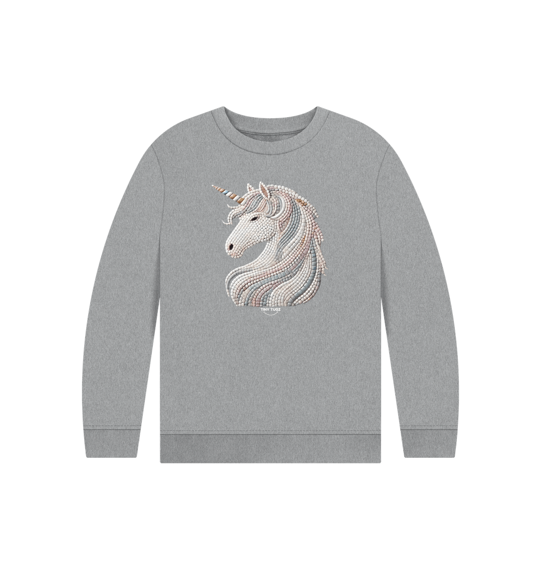 Athletic Grey Printed Kids Jumper