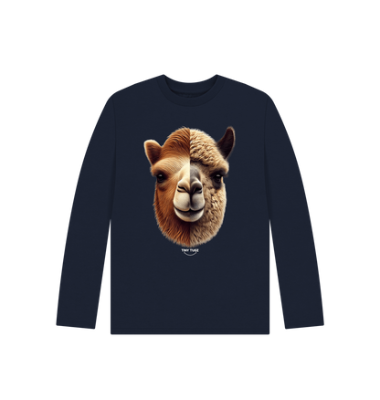 Navy Blue Printed Kids T-Shirt