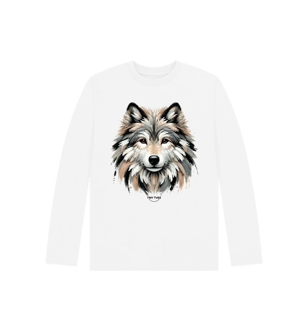 White Printed Kids T-Shirt
