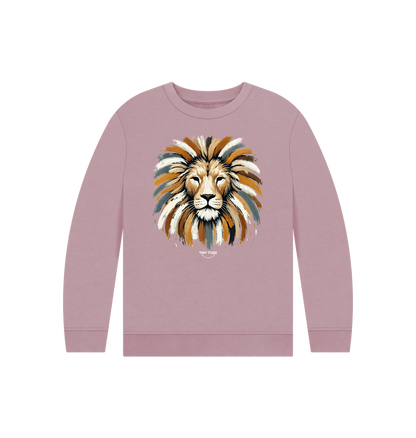 Mauve Printed Kids Jumper