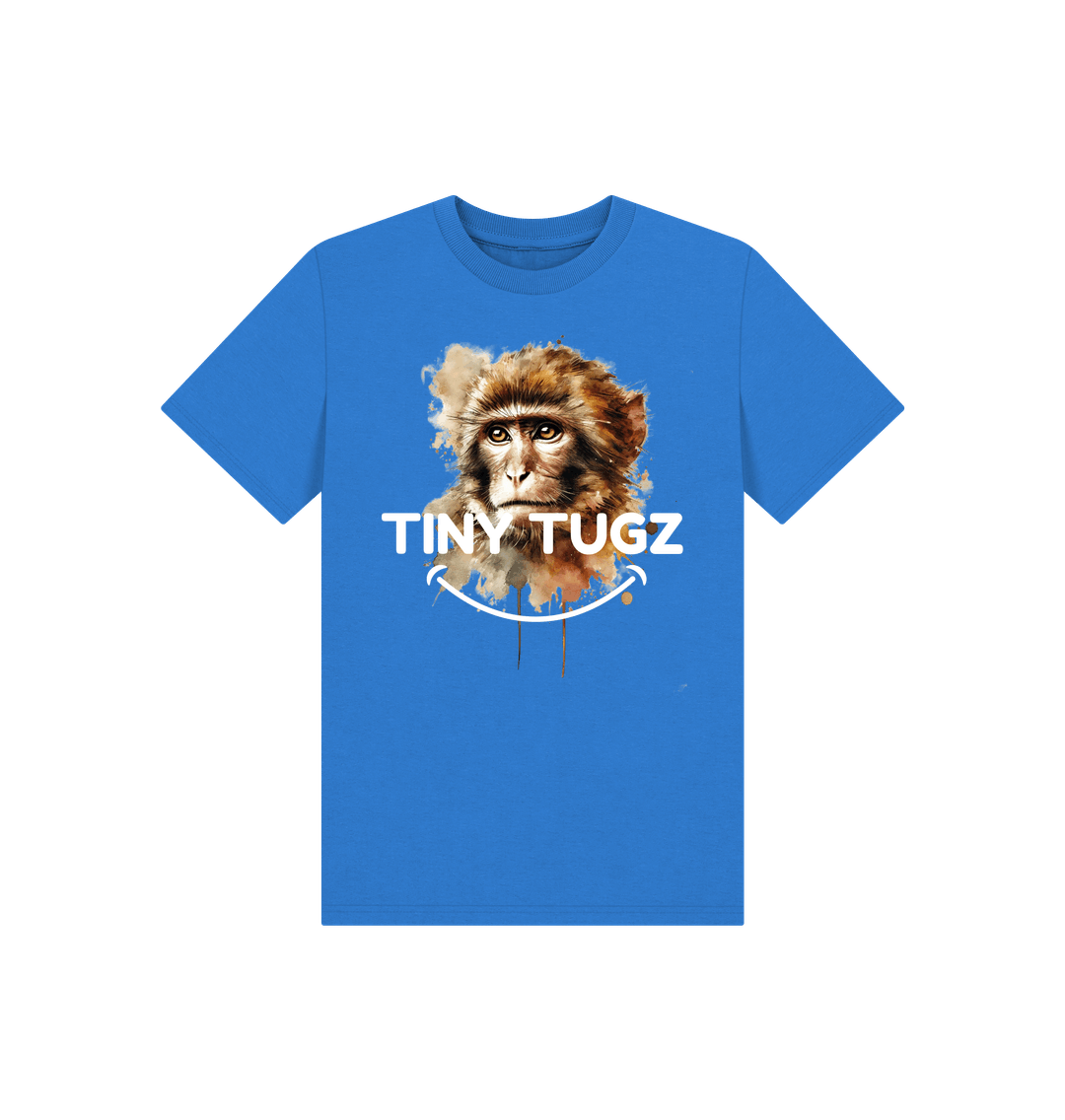 Bright Blue Printed Kids T-Shirt