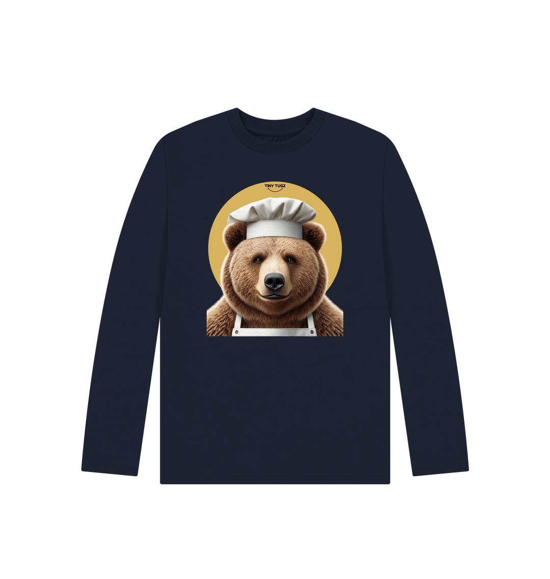 Navy Blue Printed Kids T-Shirt