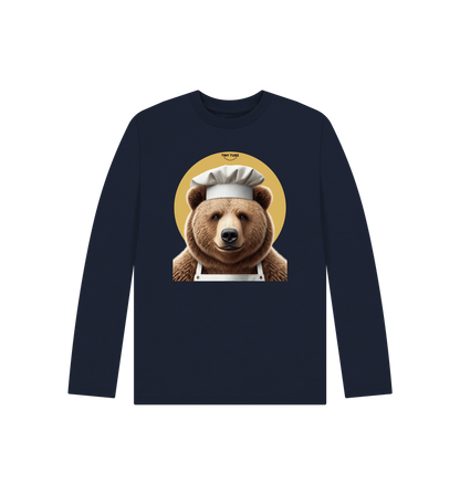 Navy Blue Printed Kids T-Shirt