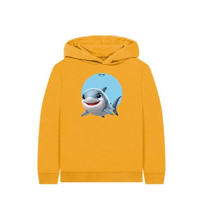 Mustard Printed Kids Hoodie