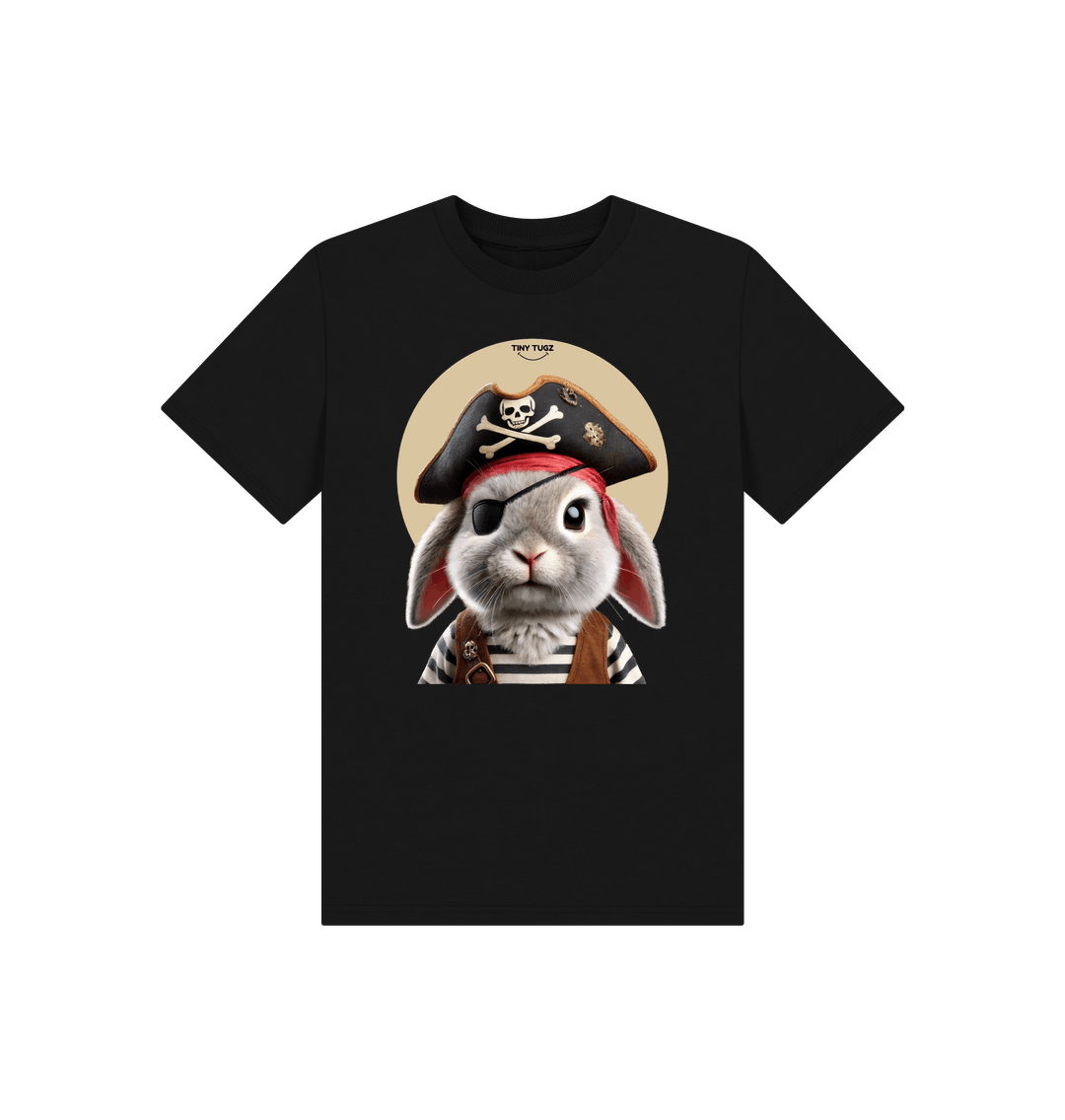 Black Printed Kids T-Shirt