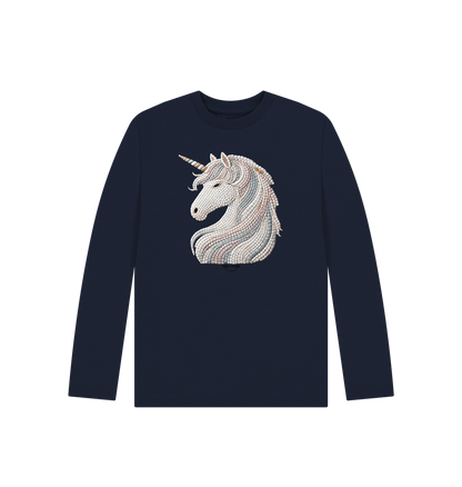 Navy Blue Printed Kids T-Shirt