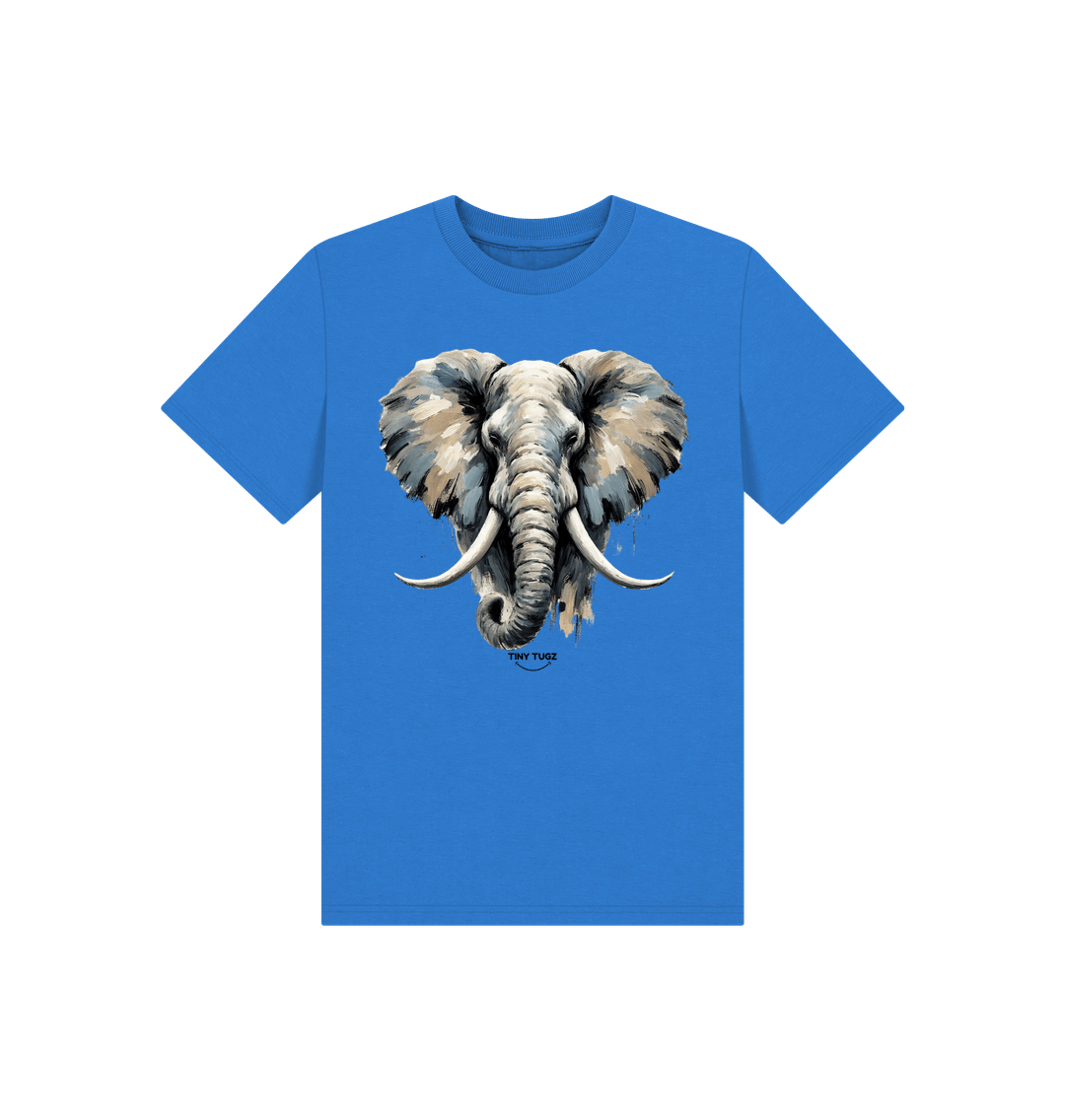 Bright Blue Printed Kids T-Shirt