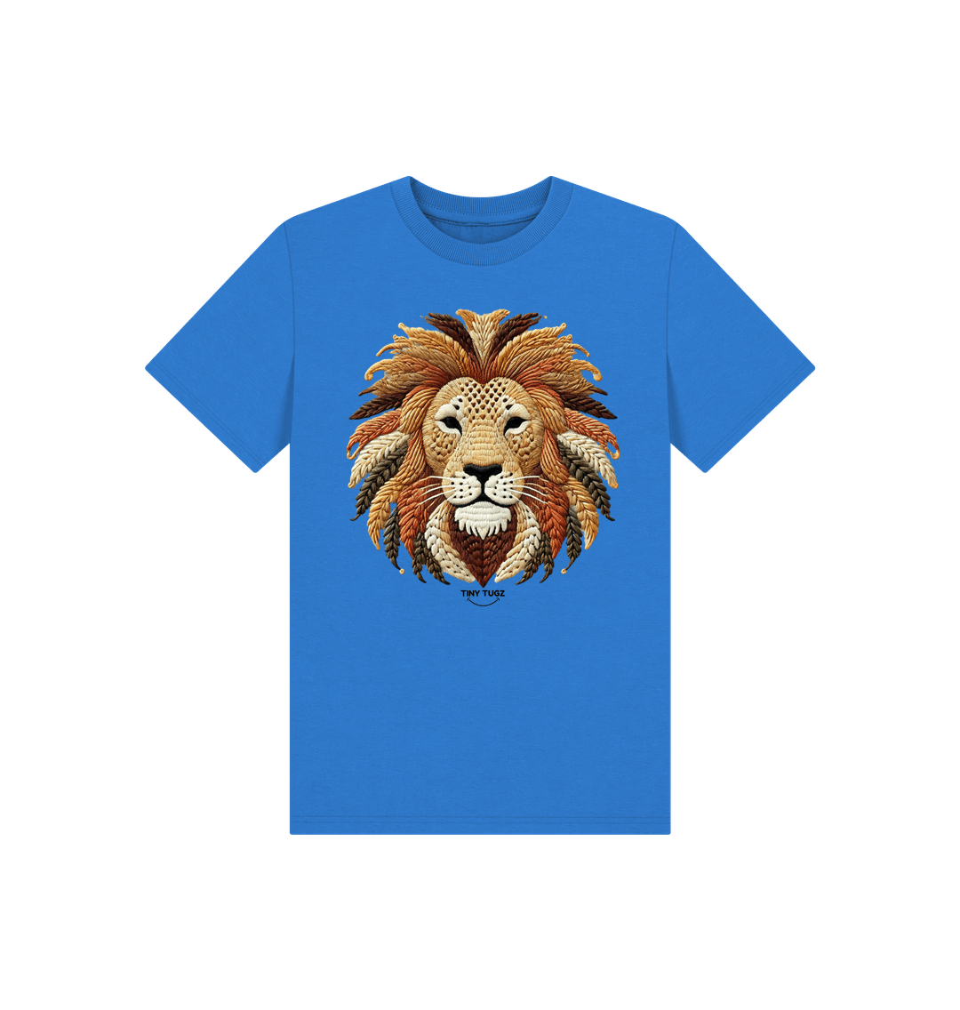 Bright Blue Printed Kids T-Shirt