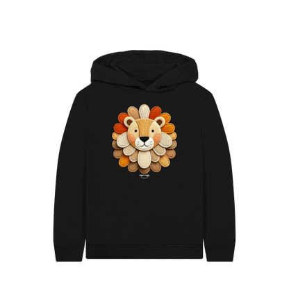 Black Printed Kids Hoodie