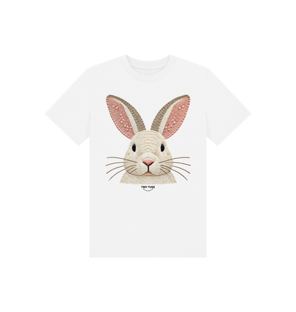 White Printed Kids T-Shirt