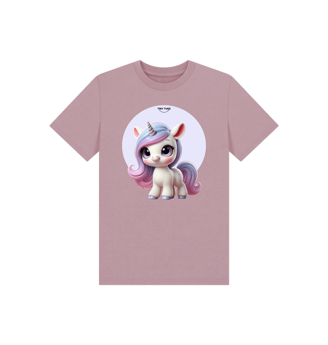 Mauve Printed Kids T-Shirt