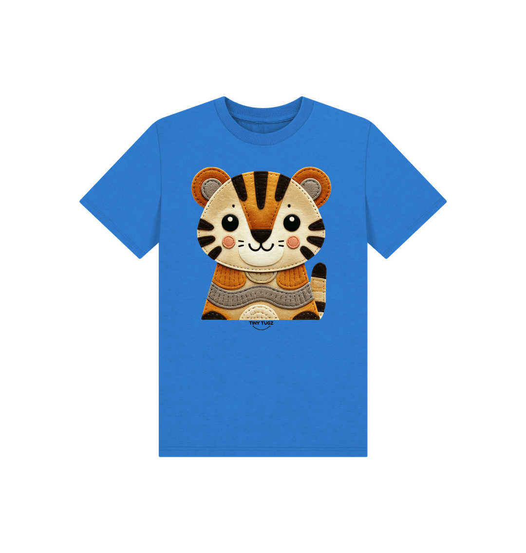 Bright Blue Printed Kids T-Shirt
