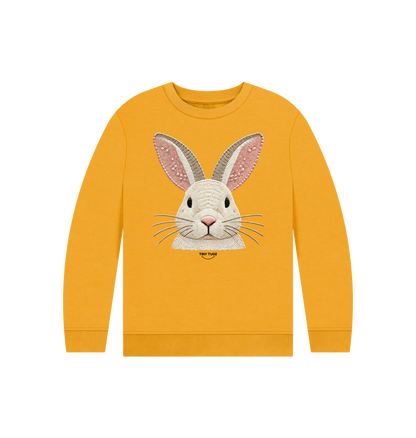 Mustard Printed Kids Jumper