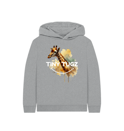 Athletic Grey Printed Kids Hoodie
