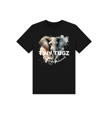 Black Printed Kids T-Shirt