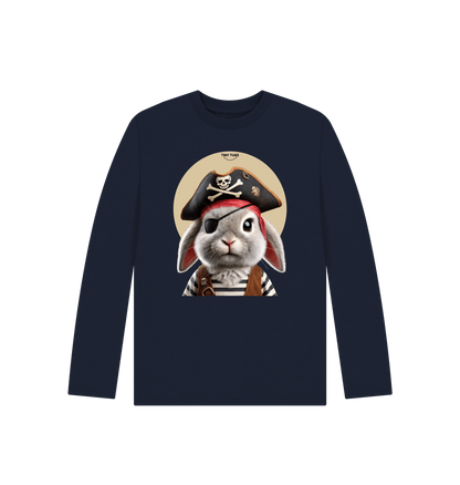 Navy Blue Printed Kids T-Shirt