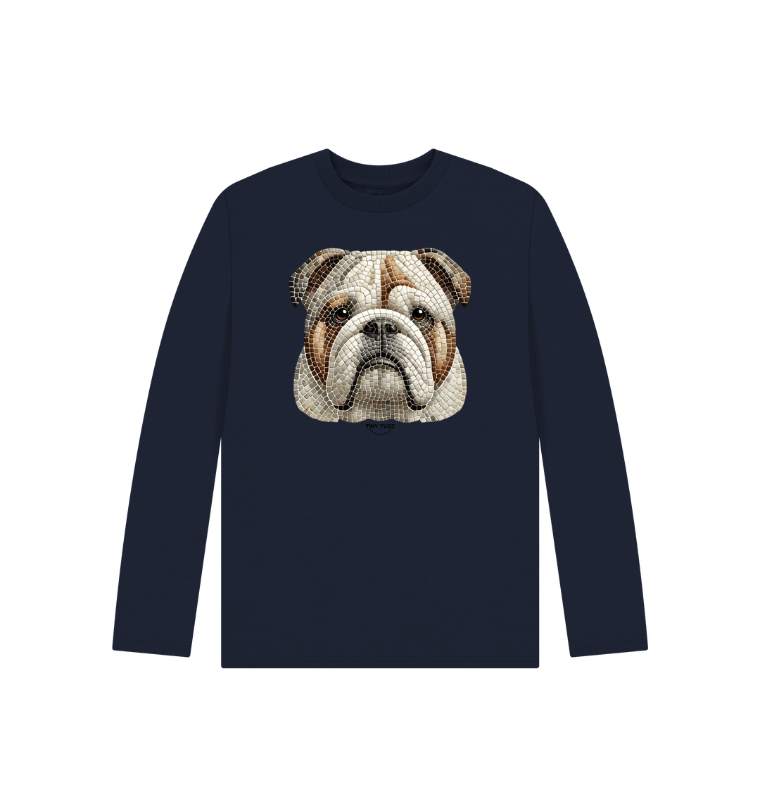 Navy Blue Printed Kids T-Shirt