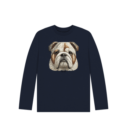 Navy Blue Printed Kids T-Shirt