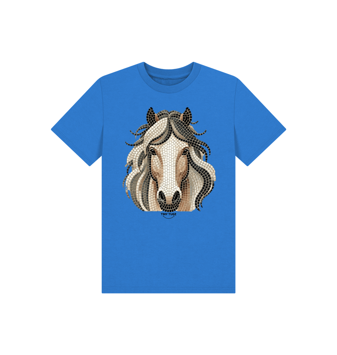 Bright Blue Printed Kids T-Shirt