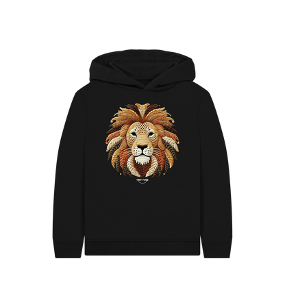 Black Printed Kids Hoodie