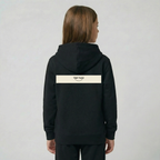 Tiny Tugz™ 100% Organic Cotton Teen Tracksuit – Stripe Logo – Black