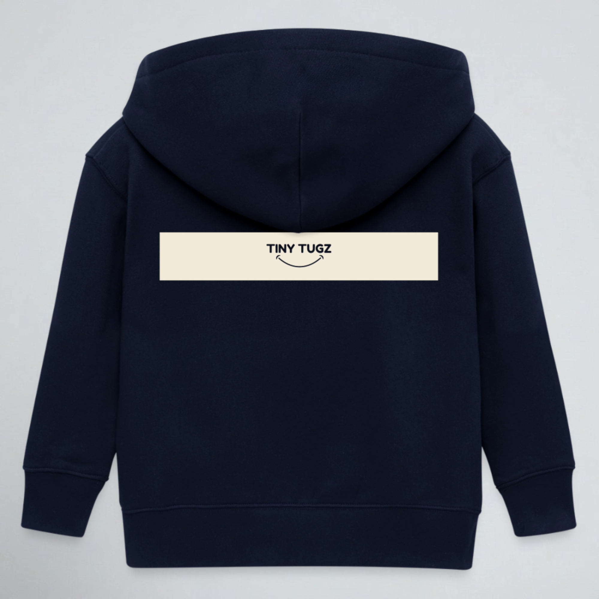 Tiny Tugz™ 100% Organic Cotton Kids Tracksuit – Stripe Logo – Navy