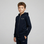 Tiny Tugz™ 100% Organic Cotton Teen Tracksuit – Stripe Logo – Navy