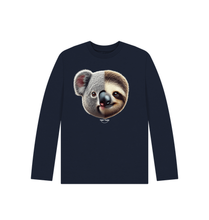Navy Blue Printed Kids T-Shirt