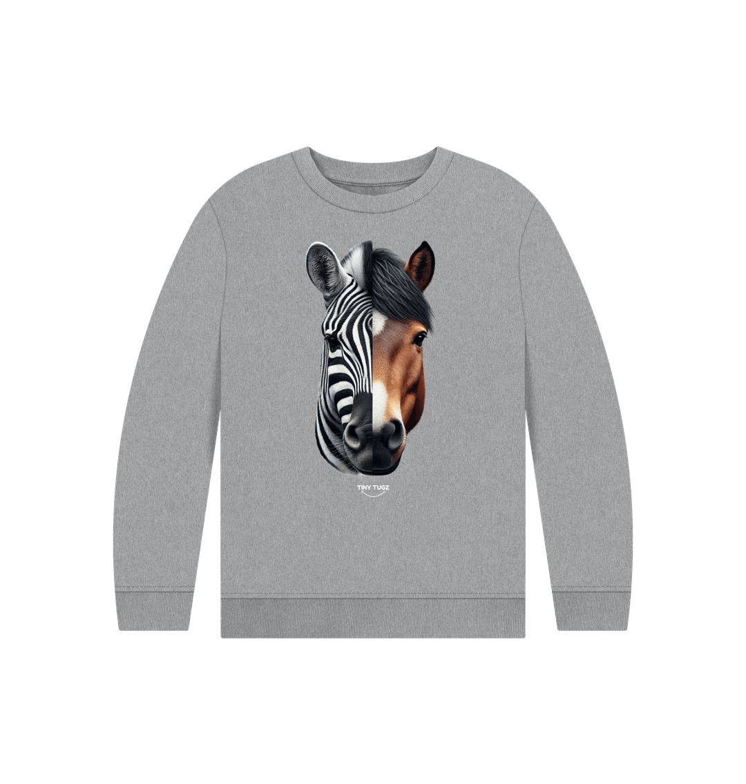 Athletic Grey Printed Kids Jumper