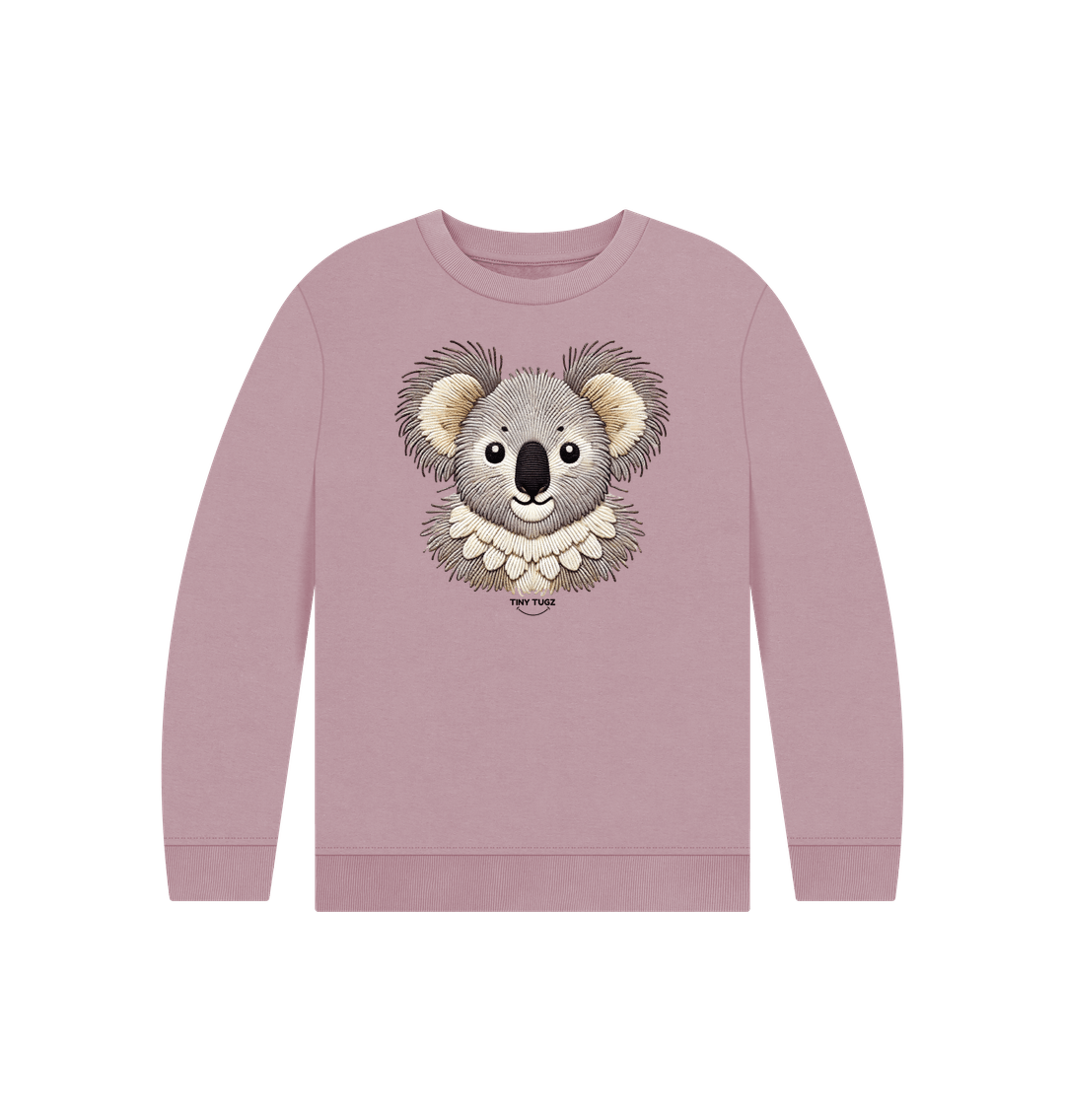 Mauve Printed Kids Jumper