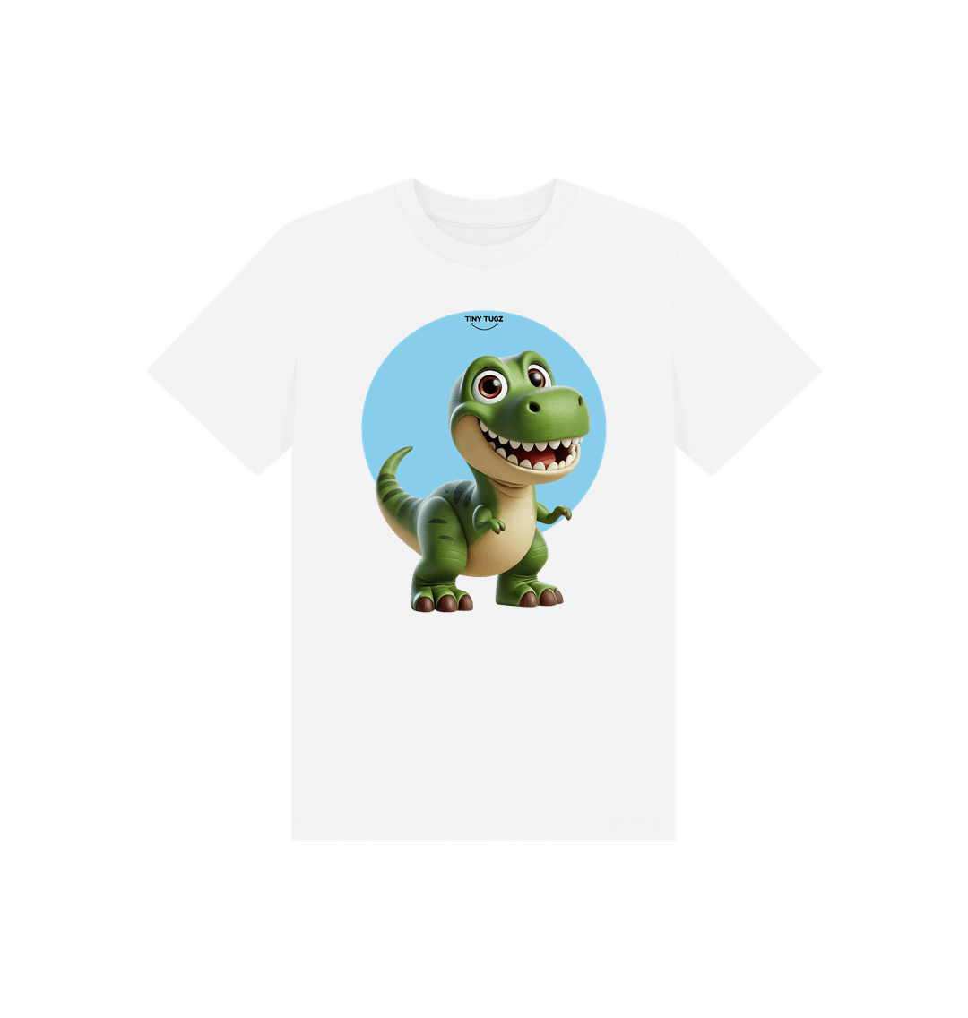 White Printed Kids T-Shirt