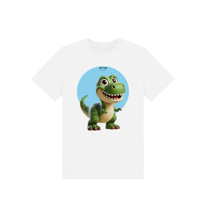 White Printed Kids T-Shirt