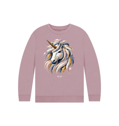 Mauve Printed Kids Jumper