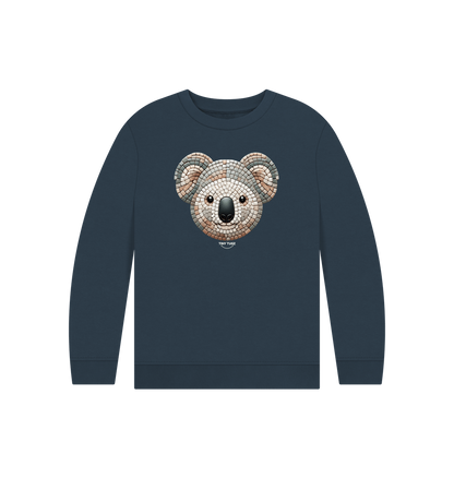 Navy Blue Printed Kids Jumper