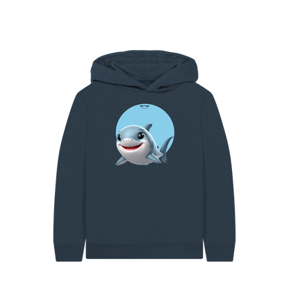 Navy Blue Printed Kids Hoodie