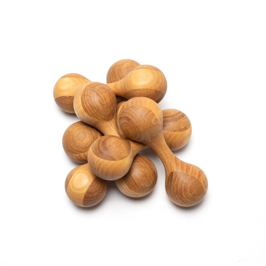 Wooden Rattle - Oak & Maple