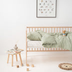 Linen Duvet Cover Set for Kids - Sage