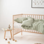 Linen Duvet Cover Set for Kids - Sage