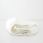 Linen Fitted Sheet for Kids - White