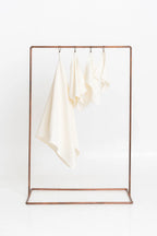 Kids’ Waffle Cotton Towel Collection (Cream) – 100% Cotton, Handmade