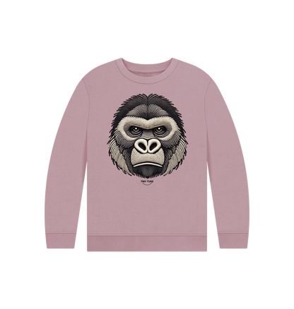 Mauve Printed Kids Jumper