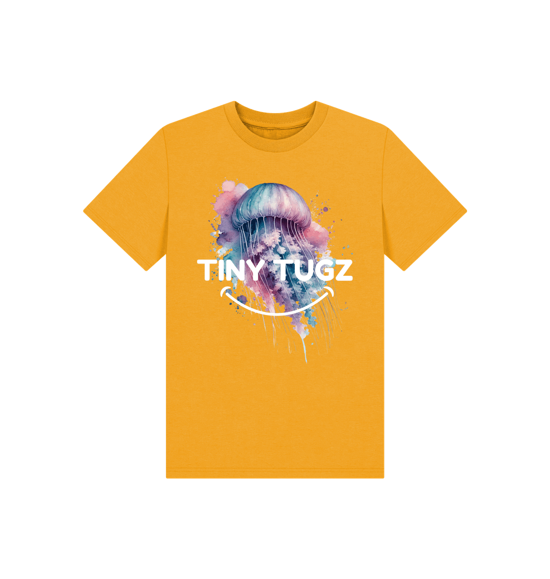 Mustard Printed Kids T-Shirt