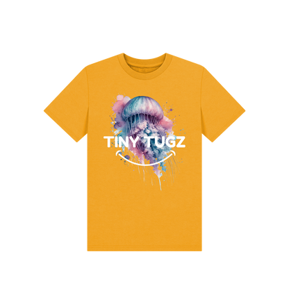 Mustard Printed Kids T-Shirt